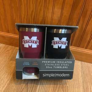 Simple / Modern Mississippi State Insulated 30 oz Tumblers